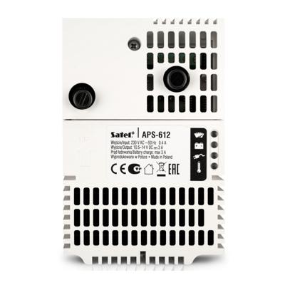 riasztóbolt, riasztobolt, SATEL APS-612 kapcsolóüzemű tápegység