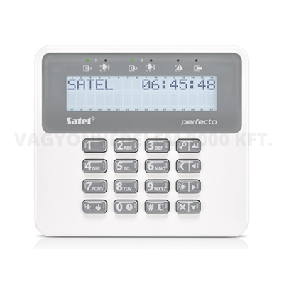 riasztóbolt, riasztobolt, SATEL PERFECTA PRF-LCD-A2 LCD kezelő