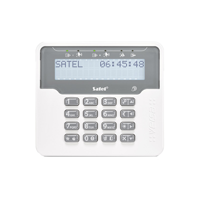 riasztóbolt, riasztobolt, SATEL VERSA-LCDR-WH LCD kezelő