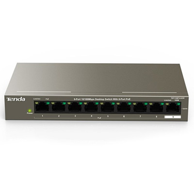 riasztóbolt, riasztobolt, Tenda TEF1109P-8-63W PoE switch