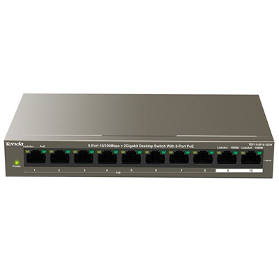 riasztóbolt, riasztobolt, Tenda TEF1110P-8-102W PoE switch
