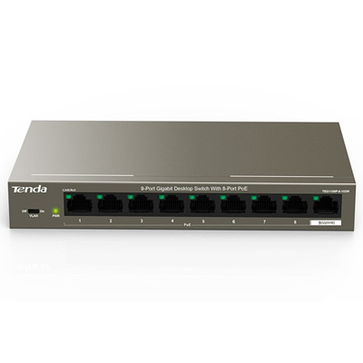 riasztóbolt, riasztobolt, Tenda TEG1109P-8-102W Gigabit PoE switch