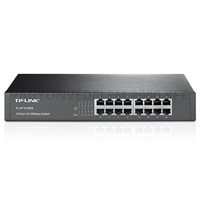 riasztóbolt, riasztobolt, TP LINK TL-SF1016DS 10/100Mbps 16 portos rack switch