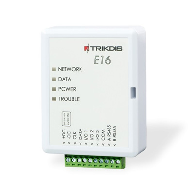 riasztóbolt, riasztobolt, TRIKDIS E16 Ethernet kommunikátor