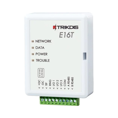 riasztóbolt, riasztobolt, TRIKDIS E16T Ethernet kommunikátor