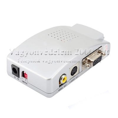 riasztóbolt, riasztobolt, Videosec 2000-AX VGA-CVBS (KOAX) átalakító