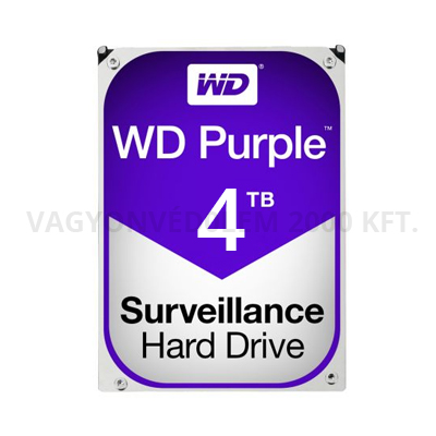 riasztóbolt, riasztobolt, HDD WD 4TB Purple SATAIII 64MB cache winchester