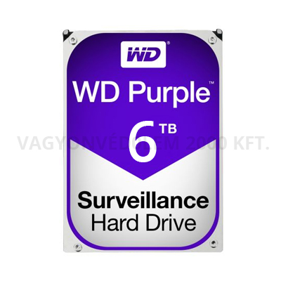 riasztóbolt, riasztobolt, HDD WD 6TB Purple SATAIII 64MB cache winchester