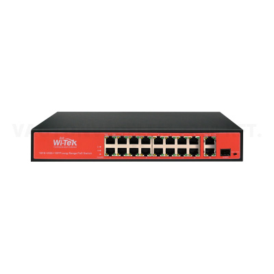 riasztóbolt, riasztobolt, WiTek WI-PS518G PoE switch